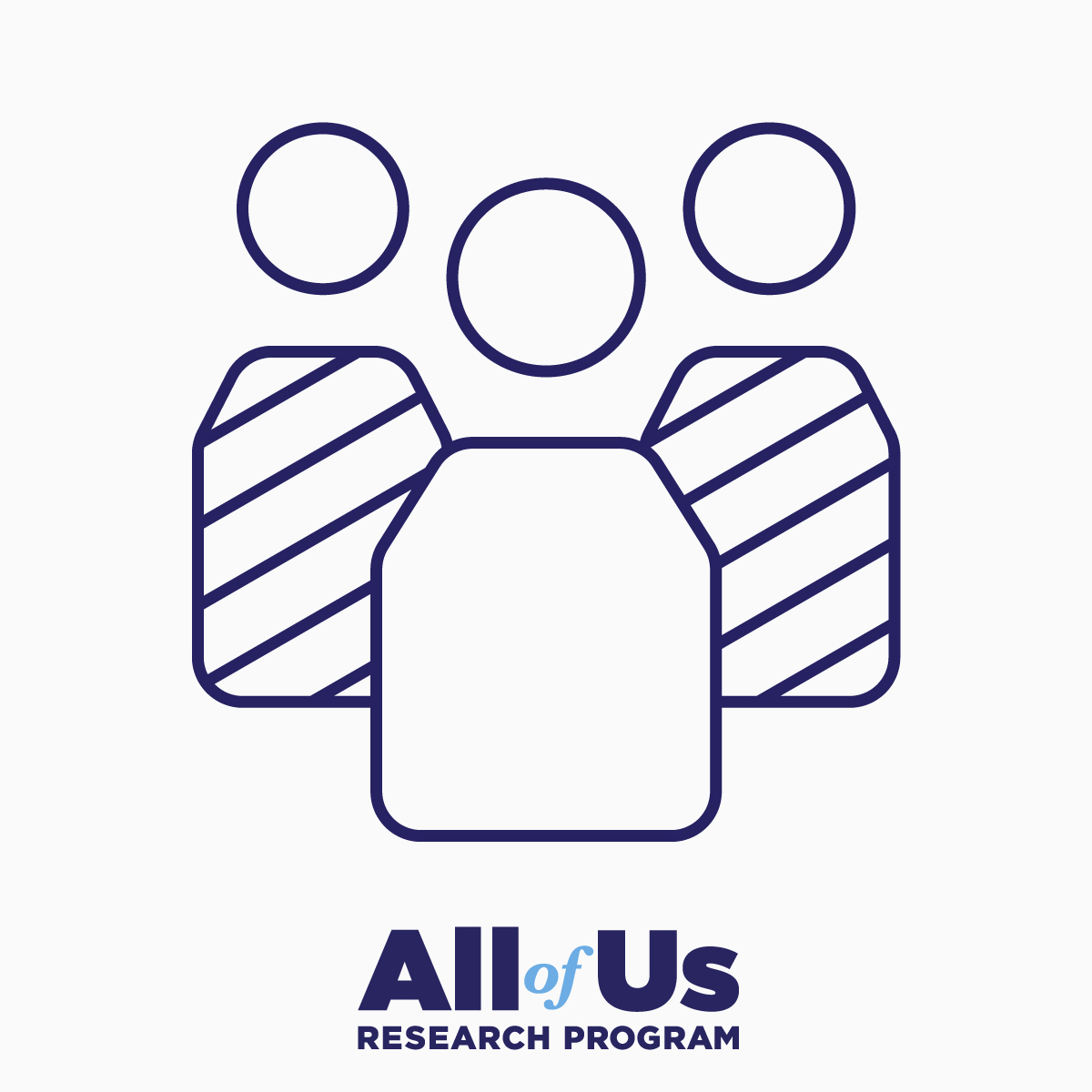 Placeholder image showing a graphical representation of three people above the All of Us Research Program logo